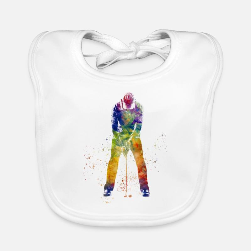 Golf player Organic Baby Bibs