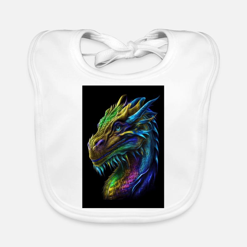 weiblicher Drache Baby Bio-Lätzchen