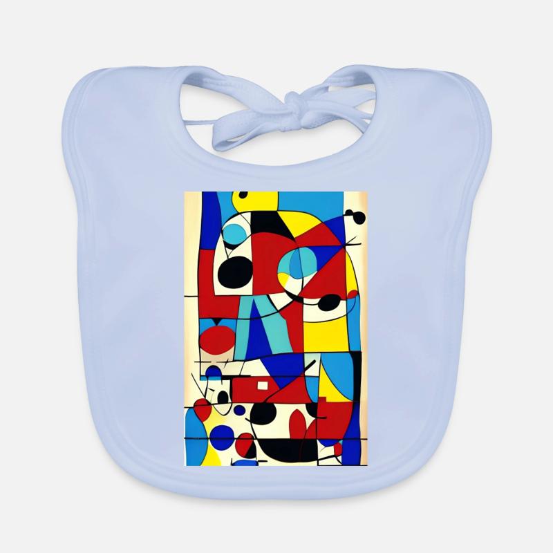 Abstract art Organic Baby Bibs