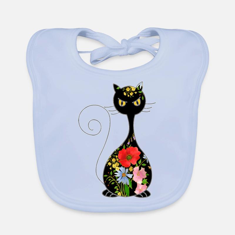 Cat Organic Baby Bibs