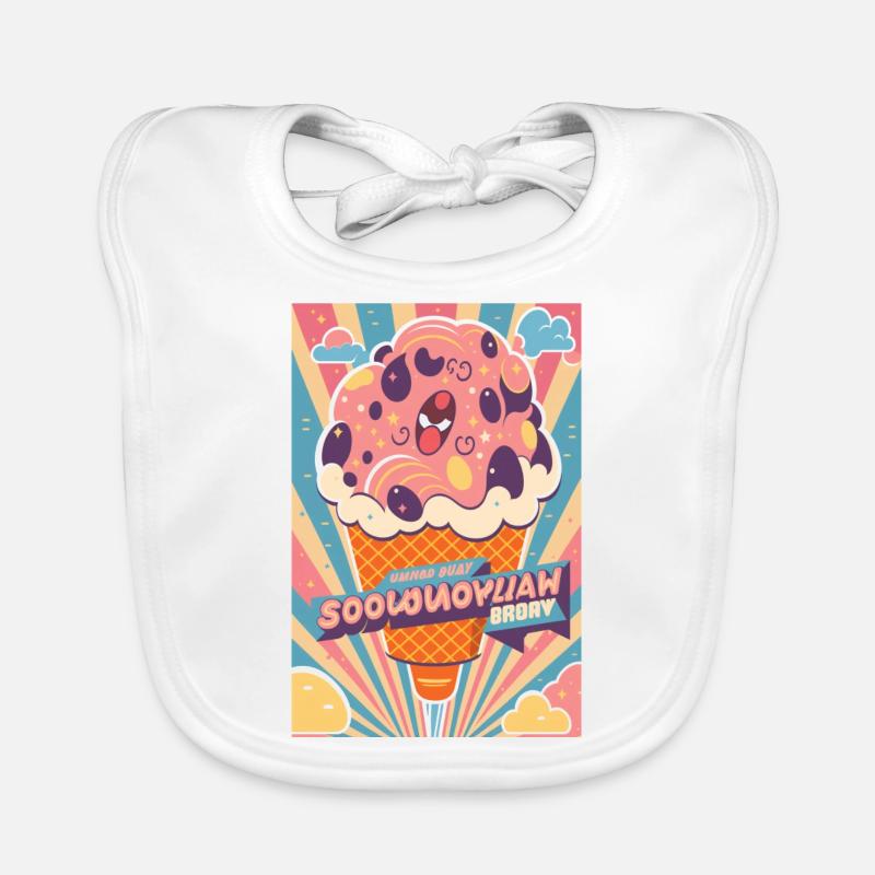 Eiscreme-Stil Baby Bio-Lätzchen