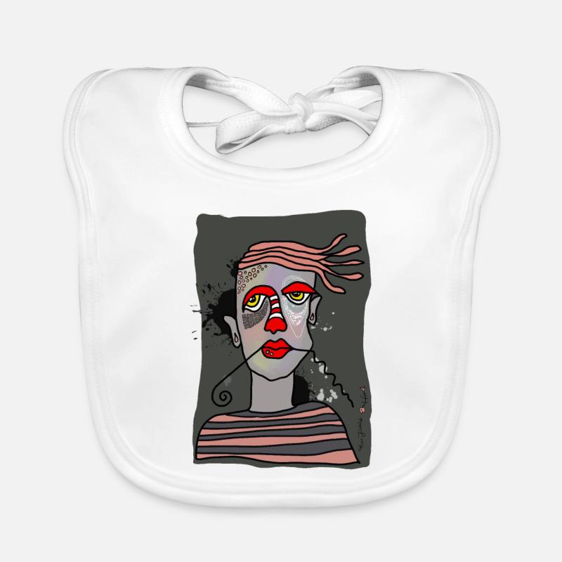 comicart Gesicht Baby Bio-Lätzchen
