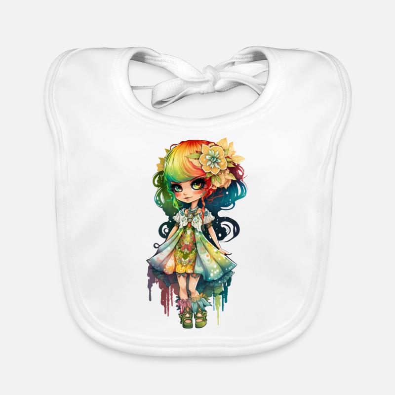 Couleur de la Dame Bavoir bio Bébé