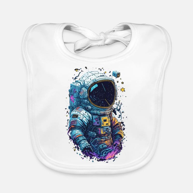 Astronaut Baby Bio-Lätzchen