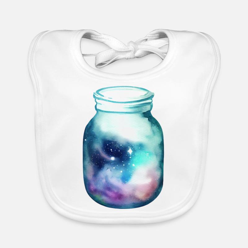 Espace dans un bocal Bavoir bio Bébé