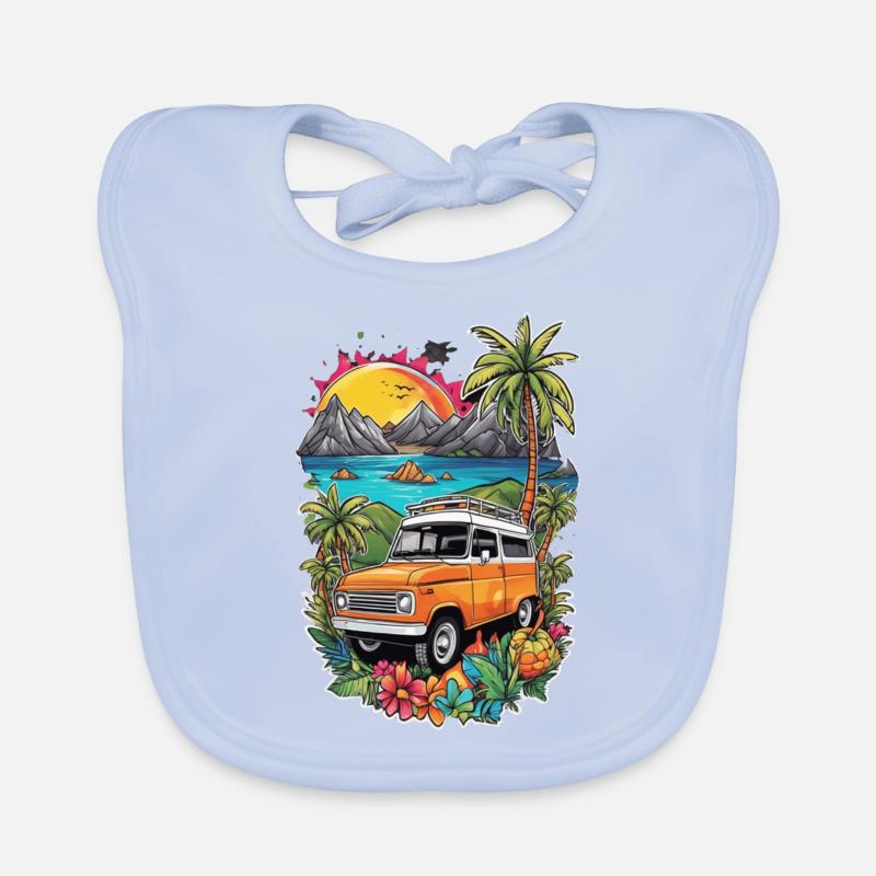 Camper & Campervan Organic Baby Bibs