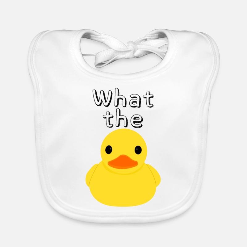 Rubber Ducky Rubber Duck Qu’est-ce que le canard drôle Bavoir bio Bébé