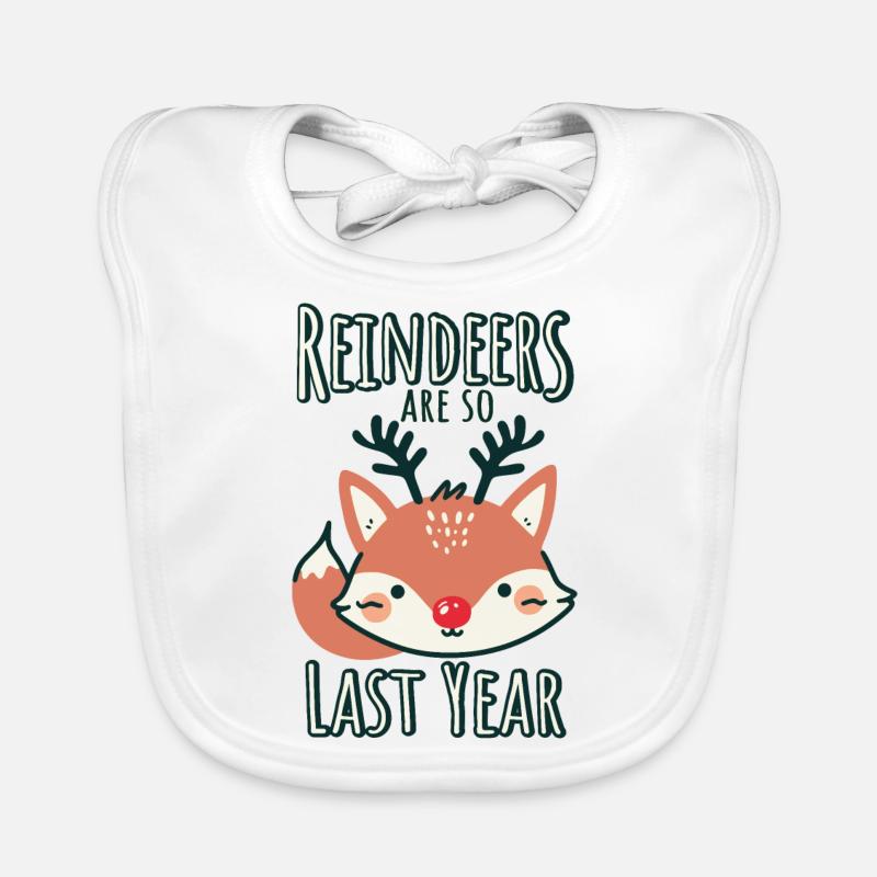 Fuchs Weihnachten Fun Spruch Baby Bio-Lätzchen