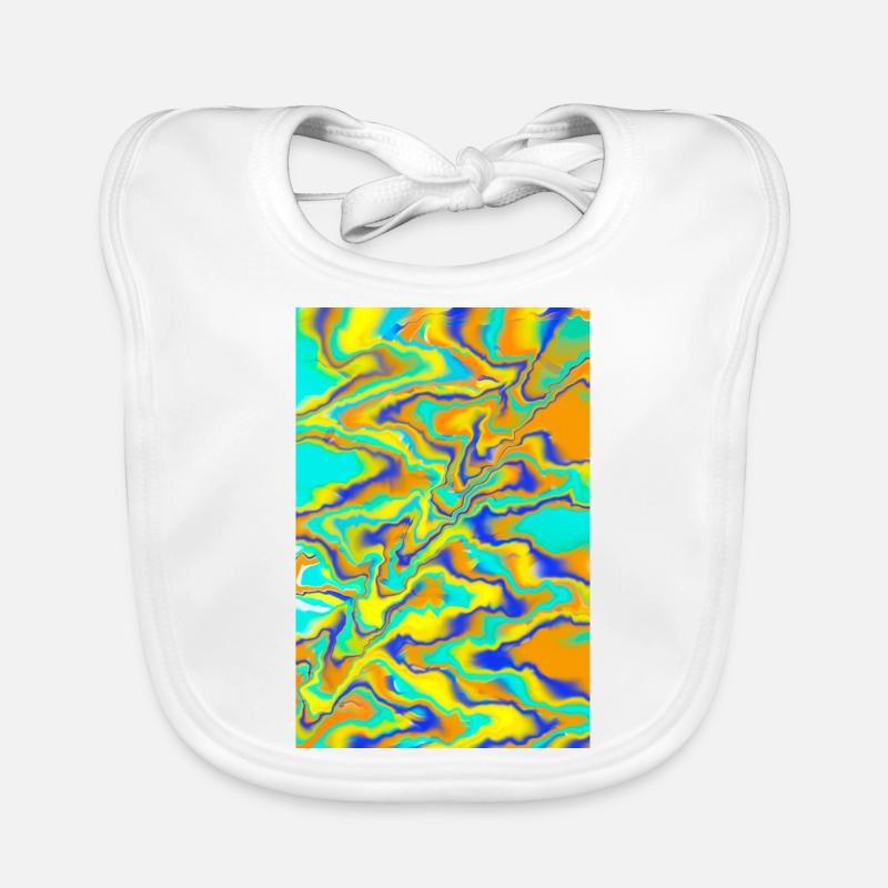 Abstract Art Organic Baby Bibs