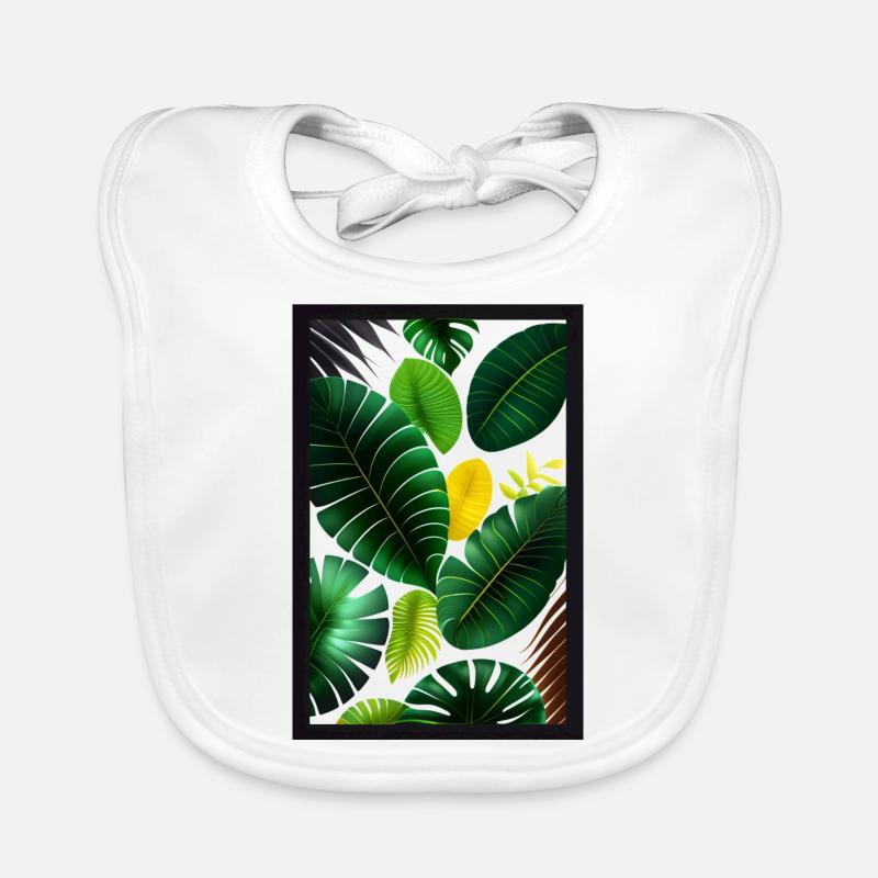 Minimalistic Jungle Organic Baby Bibs