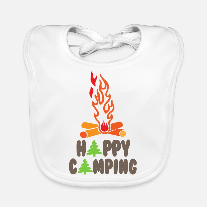 Feu de camping Bavoir bio Bébé