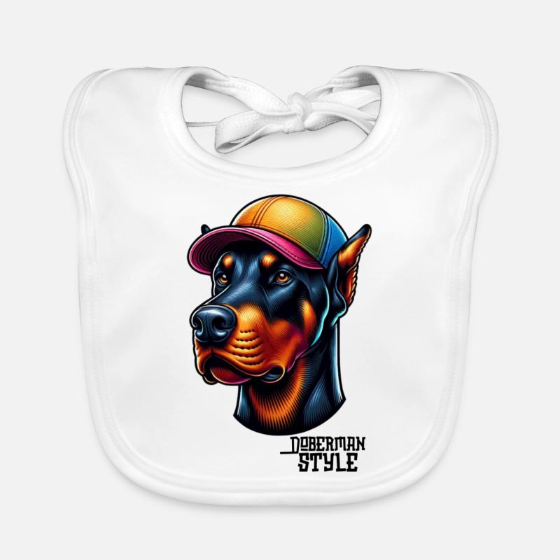 doberman style Bavoir bio Bébé