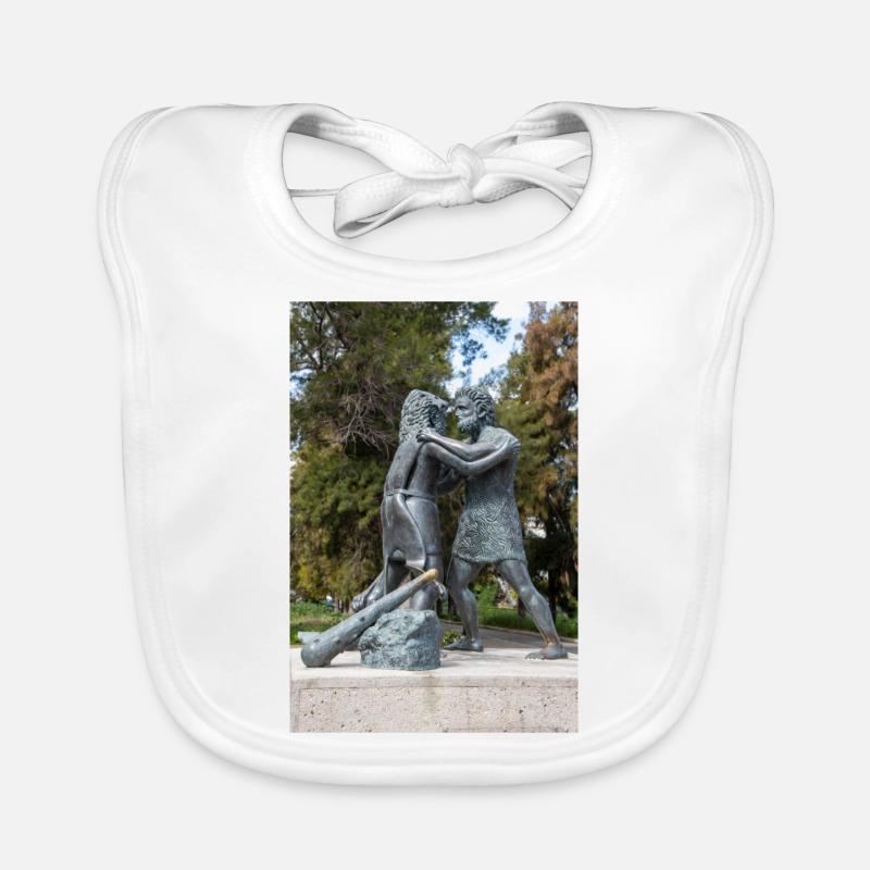 Statue du Match de lutte mythologique Bavoir bio Bébé
