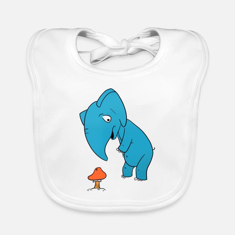Champignon éléphant Bavoir bio Bébé
