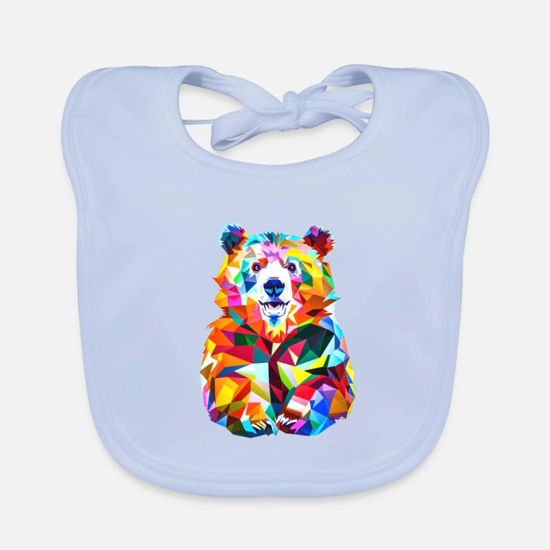 Polygon Bär Baby Bio-Lätzchen