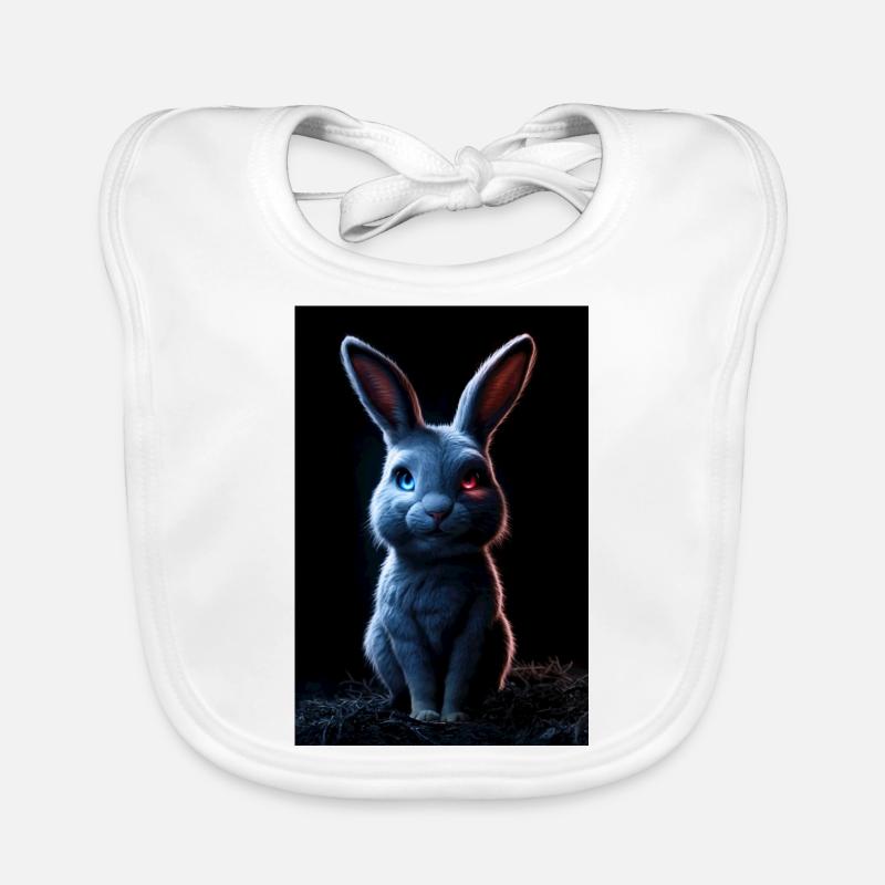 Le Yin et le Yang du Lapin Bavoir bio Bébé