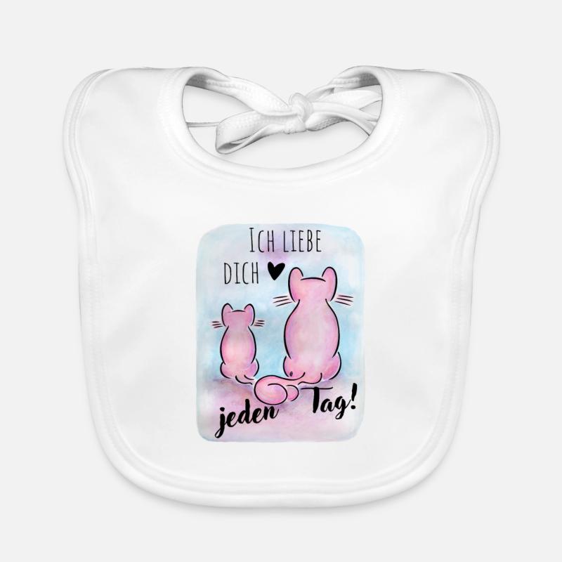 Ich liebe dich jeden Tag! Baby Bio-Lätzchen