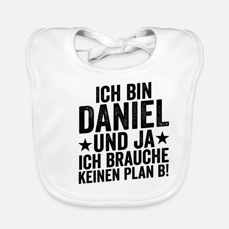 First name Daniel Organic Baby Bibs