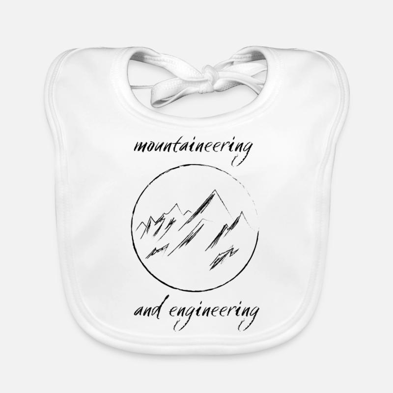 Berge / Mountaineering and Engineering Baby Bio-Lätzchen