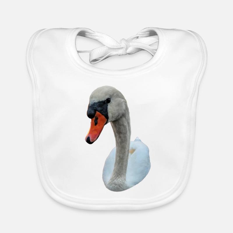 Starrender Schwan Baby Bio-Lätzchen