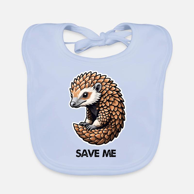 Save Pangolin Baby Bio-Lätzchen