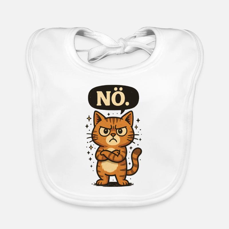Déclaration Non, Chat Non Dire Bavoir bio Bébé