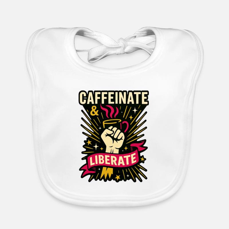 Caffeinate & Liberate. Baby Bio-Lätzchen