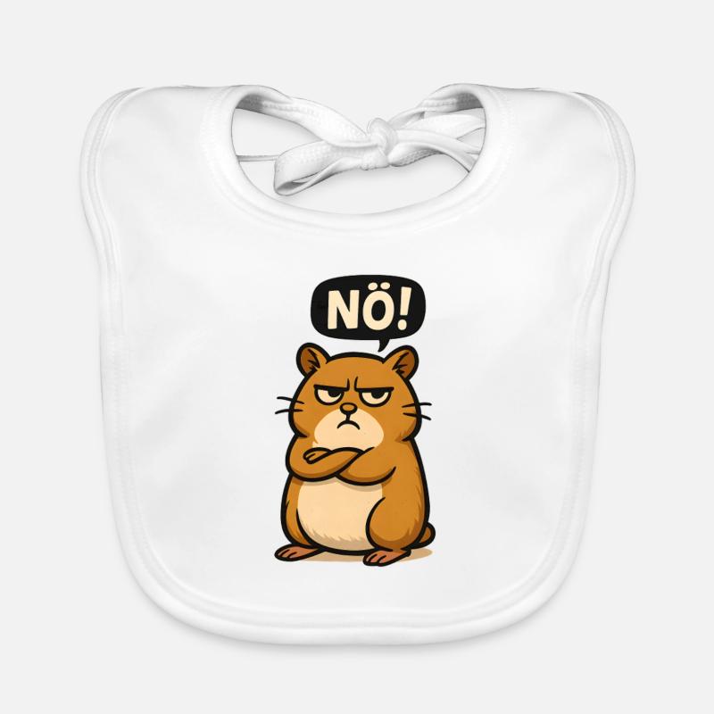 Hamster Just Nope Statement Meme Bavoir bio Bébé