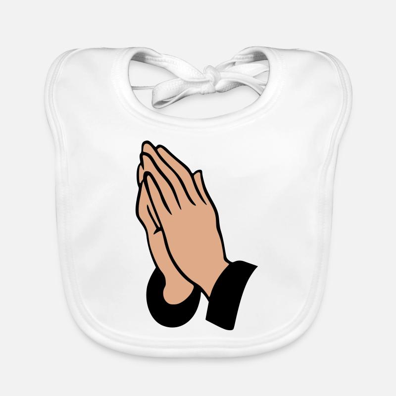Praying Hands Organic Baby Bibs