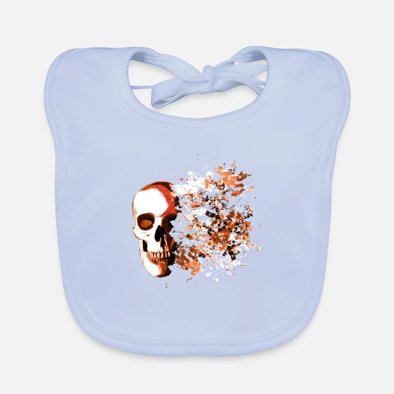 skull explosion Bavoir bio Bébé