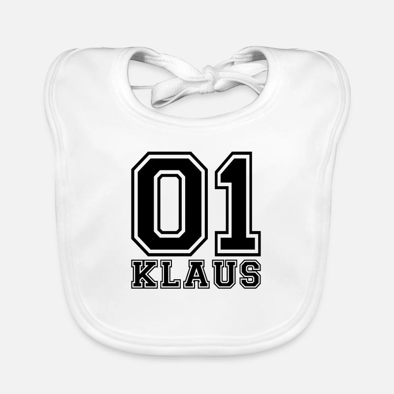 Klaus - Name Baby Bio-Lätzchen
