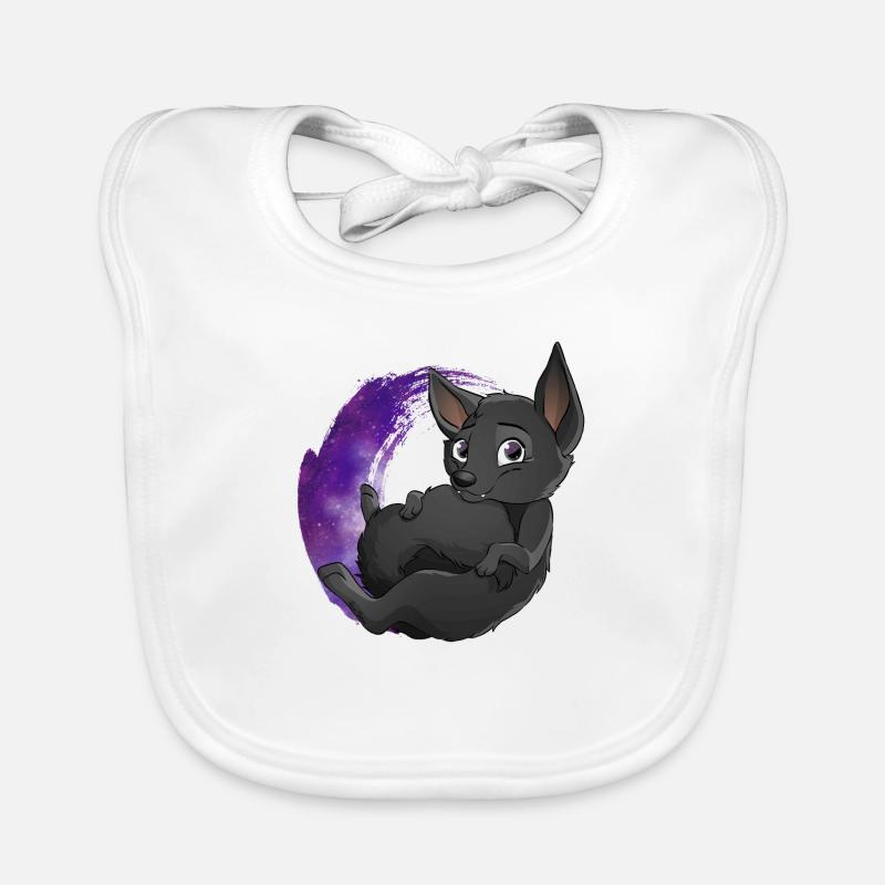 Kelpie Galaxy Black Organic Baby Bibs