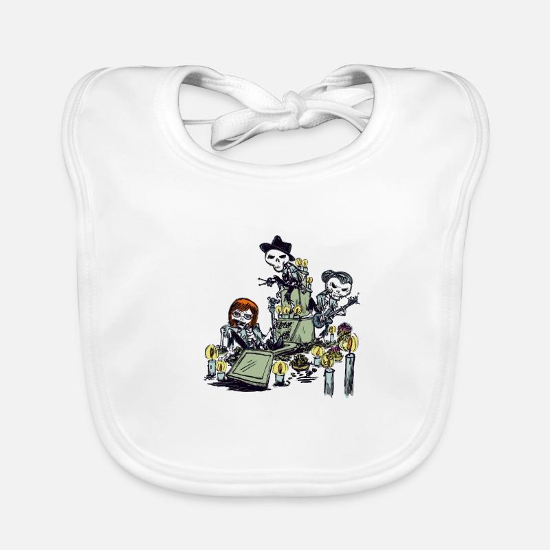 Baend "Jonny hates Rock" at the grave Organic Baby Bibs