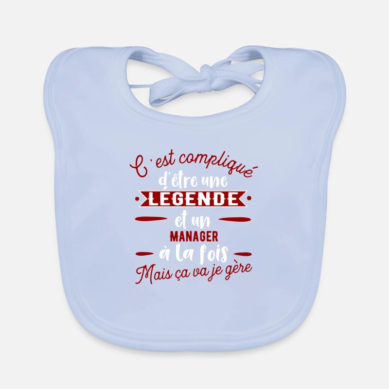 Manager une légende cadeau Bavoir bio Bébé