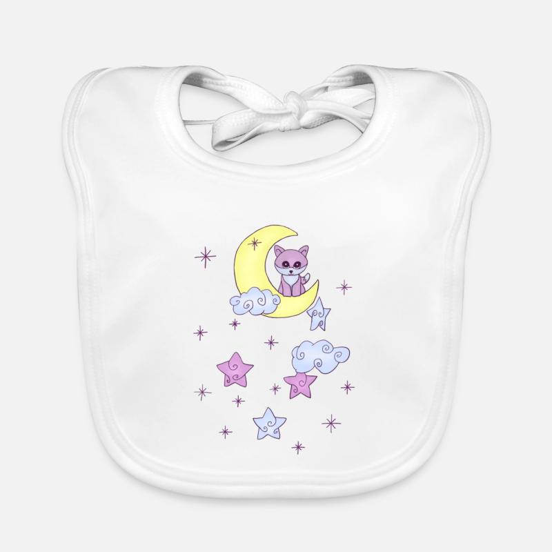 Fuchs im Mond Baby Bio-Lätzchen