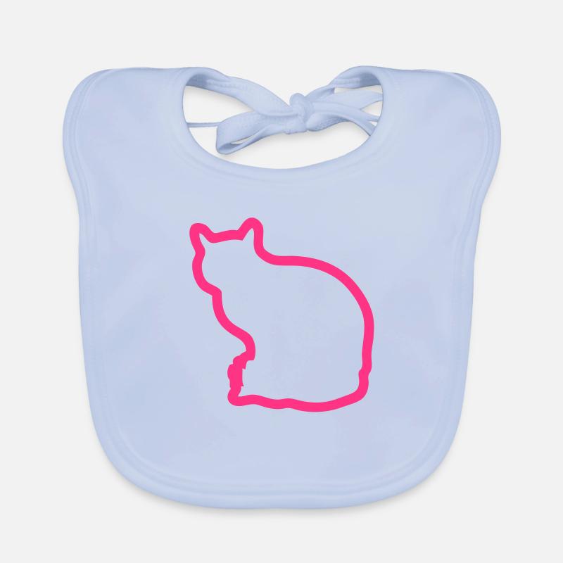 chat cat ombre silhouette shadow1 trace Bavoir bio Bébé