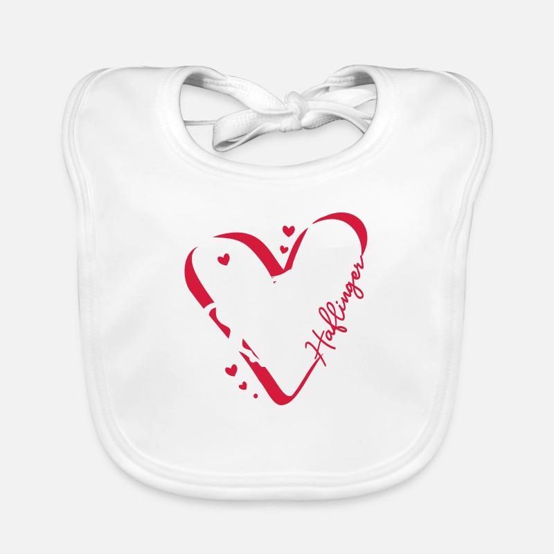 Haflinger Herz Baby Bio-Lätzchen