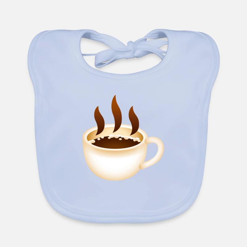 Smiley Coffee Bavoir bio Bébé