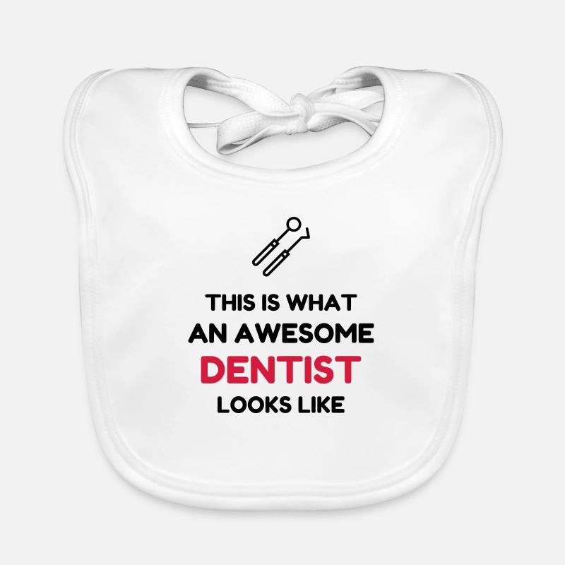 dentiste / dent / médecin / médecine Bavoir bio Bébé