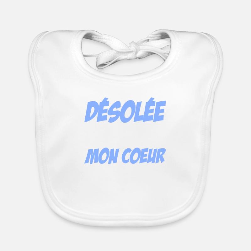 désolée les gars mon coeur est à papa! Organic Baby Bibs