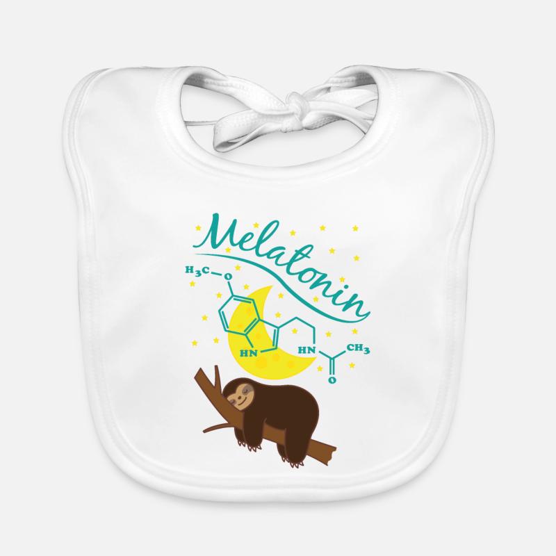 Sweet sleeping sloth with melatonin formula Organic Baby Bibs