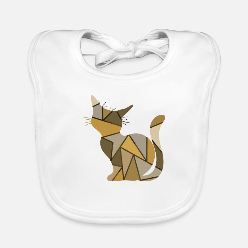 Le chat Bavoir bio Bébé
