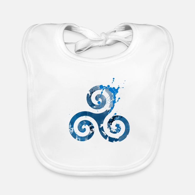 Celtic Triskelion Baby Bio-Lätzchen