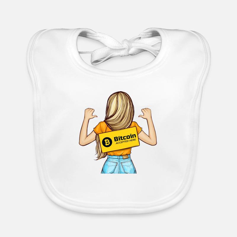 Bitcoin Accepted Here Organic Baby Bibs