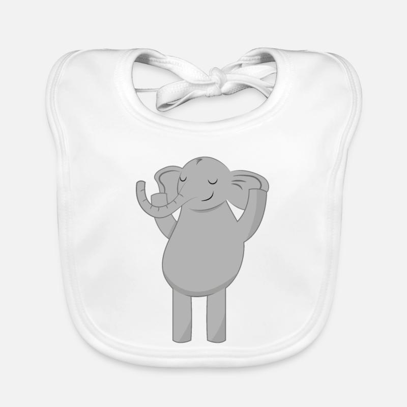 Éléphant éléphant Bavoir bio Bébé