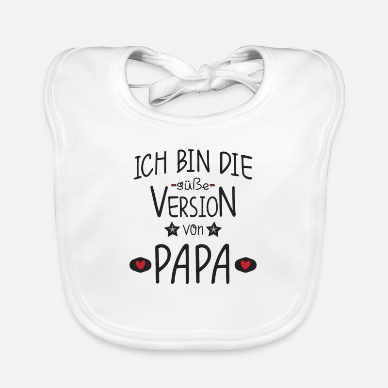 Süße Version von Papa Baby Bio-Lätzchen