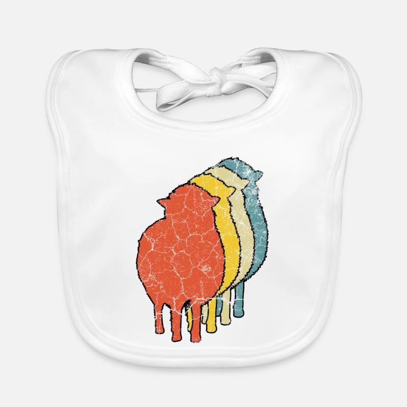 Schaf Schafe Baby Bio-Lätzchen