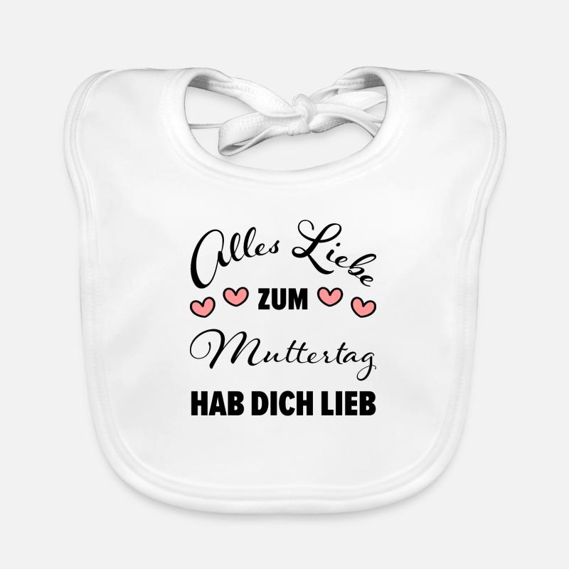Glückwunsch zum Muttertag Geschenkidee Baby Bio-Lätzchen