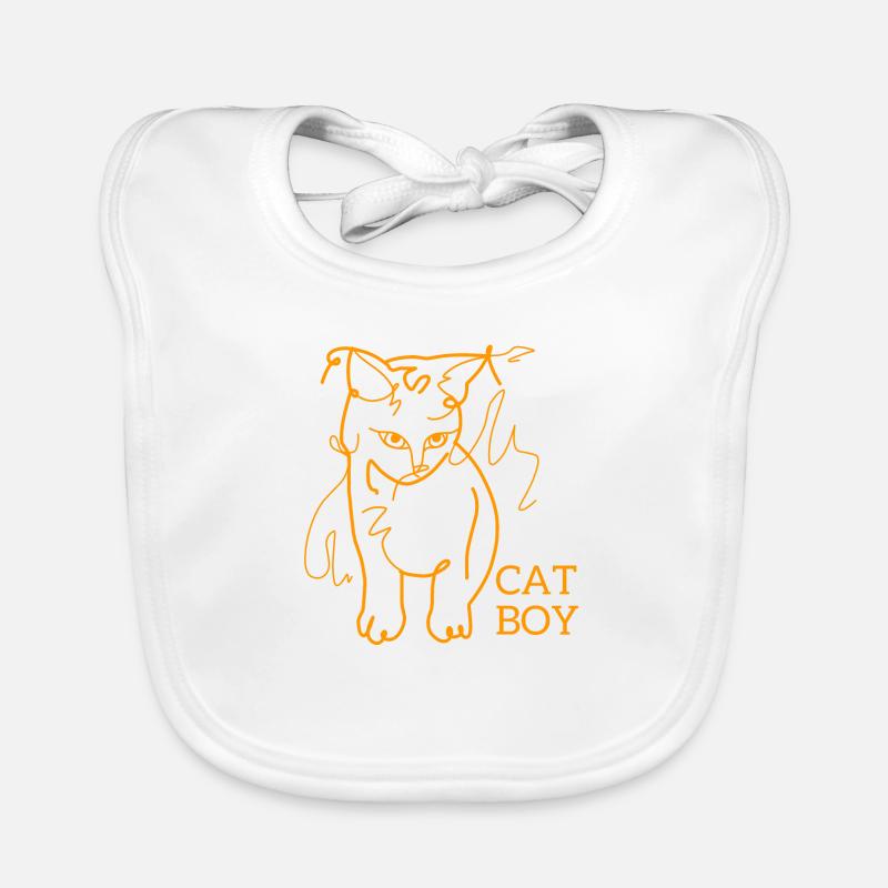 Katzenjunge Baby Bio-Lätzchen