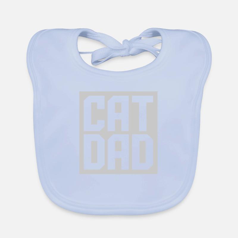 Design Shield Cat Dad Organic Baby Bibs